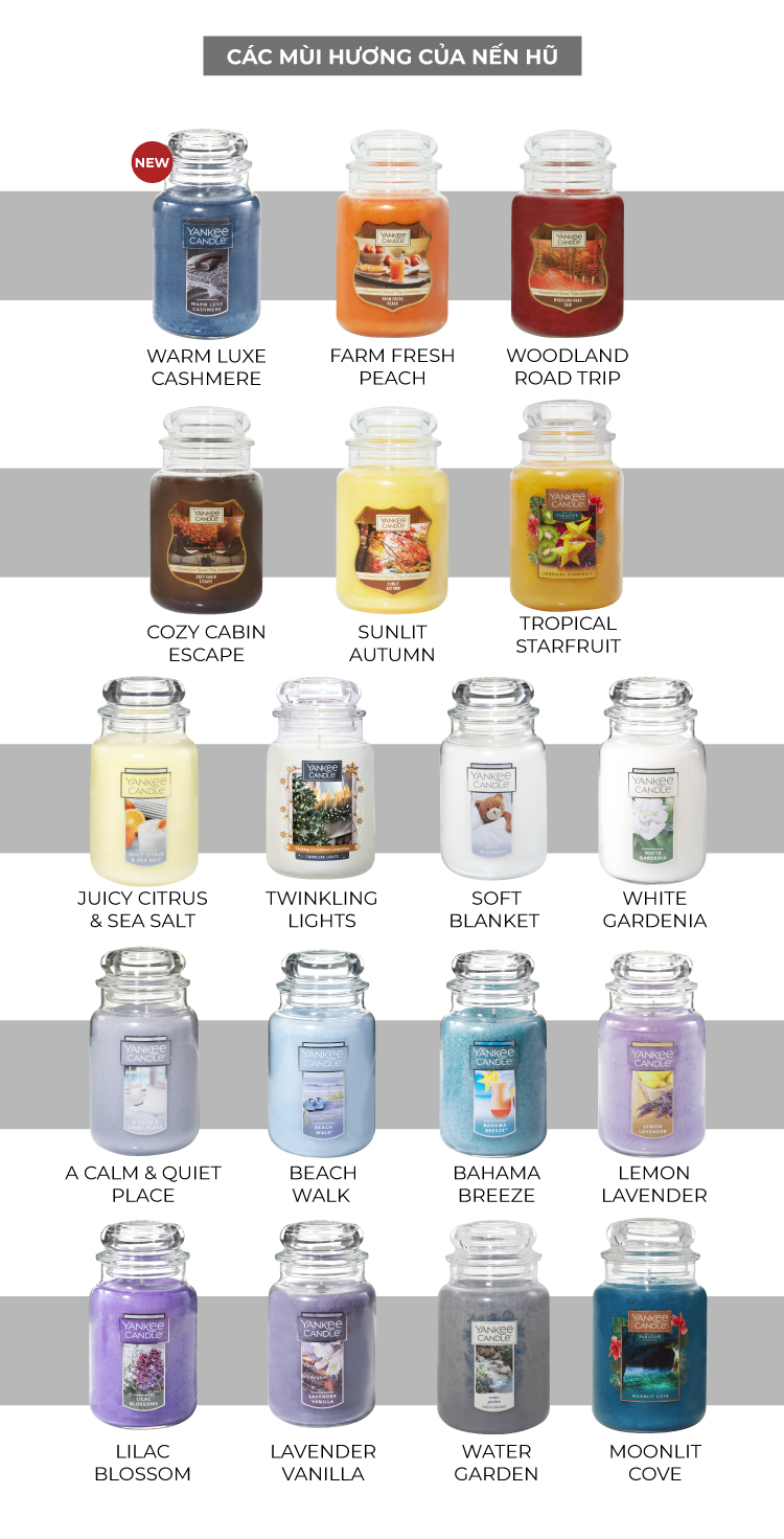 Nến hũ Yankee Candle size L - Warm Luxe Cashmere