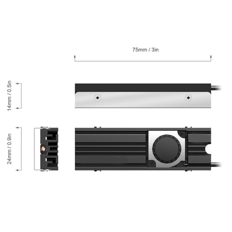 Quạt Tản Nhiệt Ổ Cứng Nvme M.2 2280 M2 Ssd