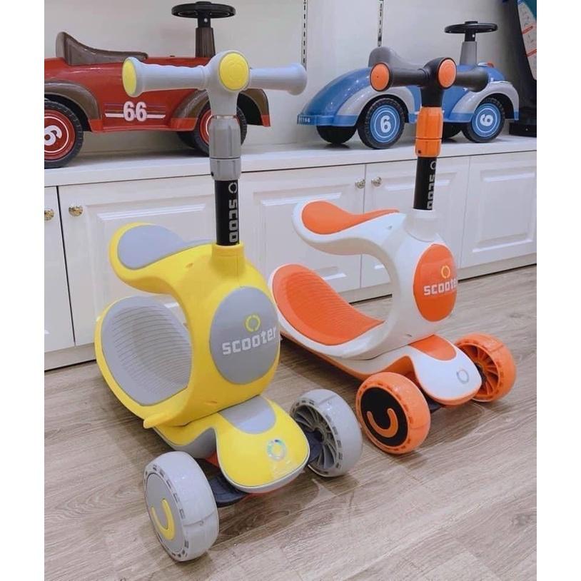 Xe trượt, chòi chân, bập bênh Scooter đa năng cho bé thêm năng động