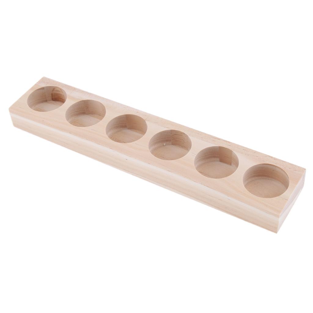 Handmade Wood Essential Oils Perfume Display Organizer Rack Holder Stand