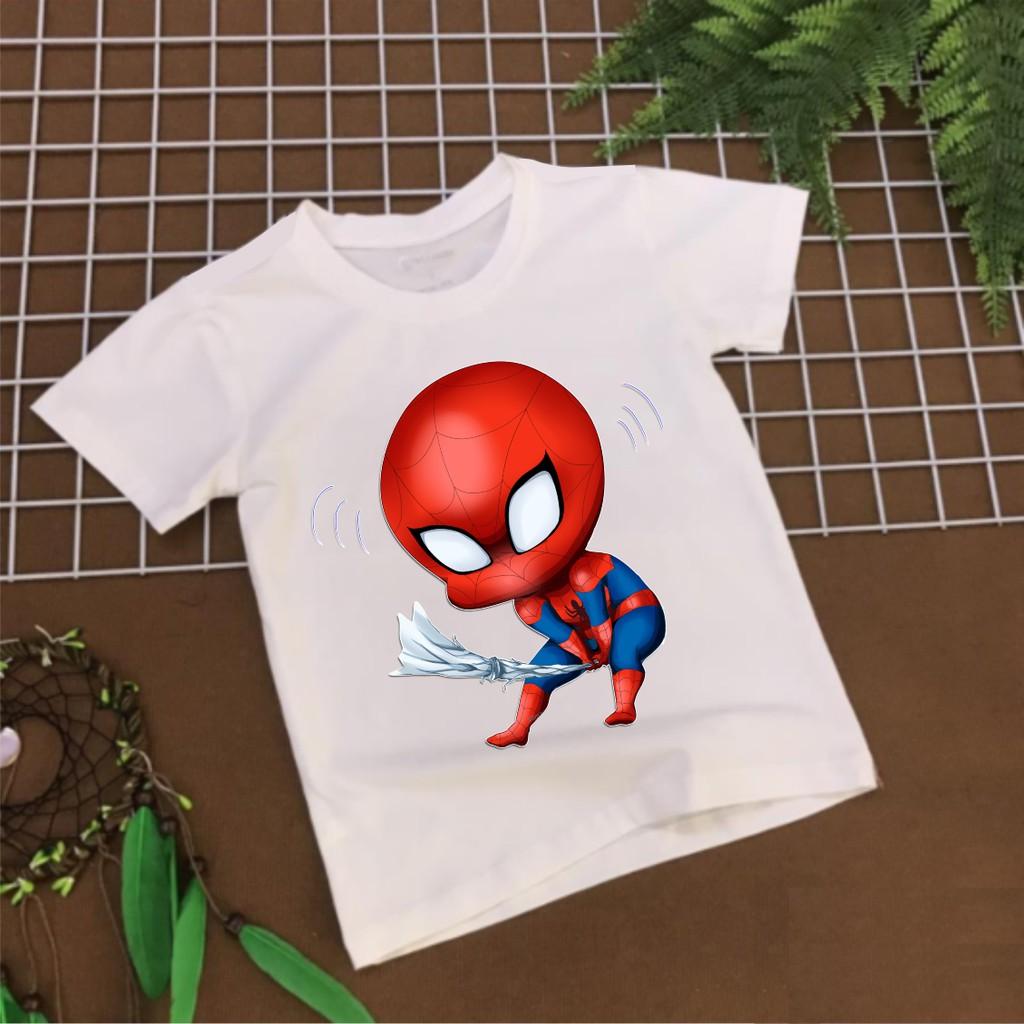 Áo Thun In Hình Người Nhện Spider Man Dành cho Trẻ em