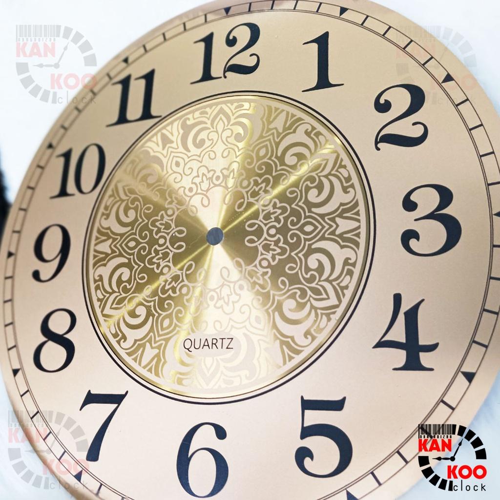 Mặt số đồng hồ treo tường nhôm dày loại XỊN đường kính 30cm - kiểu số học trò