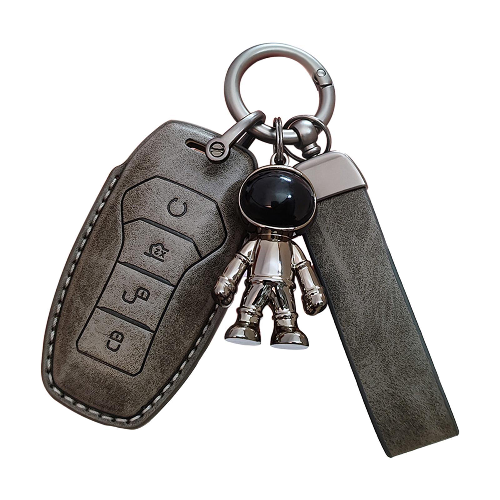 Car Key Fob Cover Protector Wear Resistant Waterproof Soft Automotive Key Case Holder with Keychain for Yuan Plus Atto 3