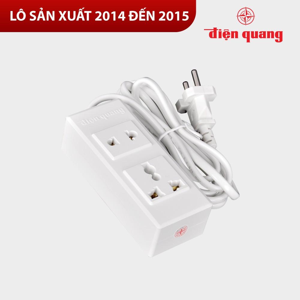 Ổ cắm Điện Quang ĐQ 001A-02  - Năm SX 2014, 2015 - Bảo hành 12 tháng