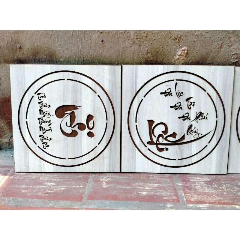 Tranh Thư Pháp Bằng Gỗ Chữ Lộc
