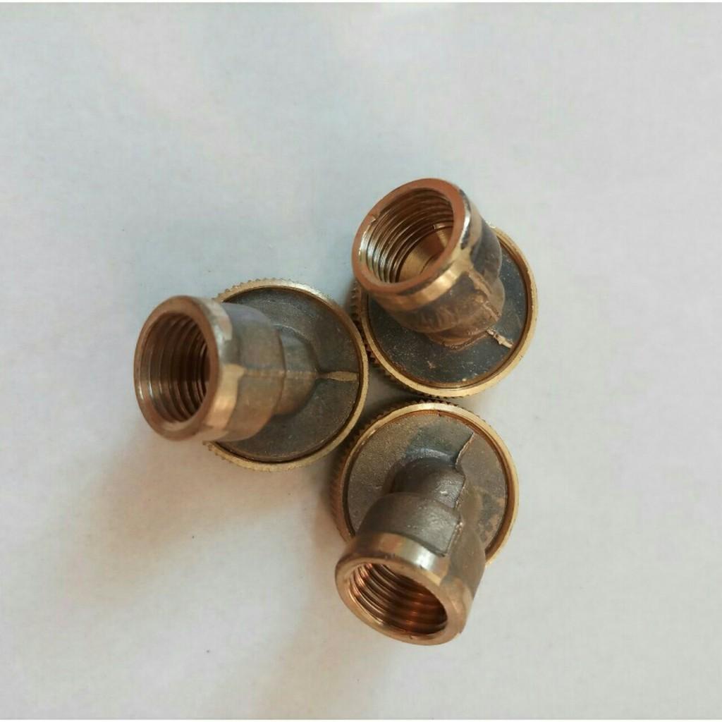 Béc phun cong 3 lỗ, 4 lỗ, 5 lỗ ren trong 14mm dùng cho bình bơm điện, máy bơm mini, béc đúc