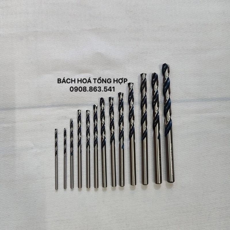 Mũi khoan Sắt,Mũi khoan Inox 1mm - 5 mm.Inox Chất lượng Cao