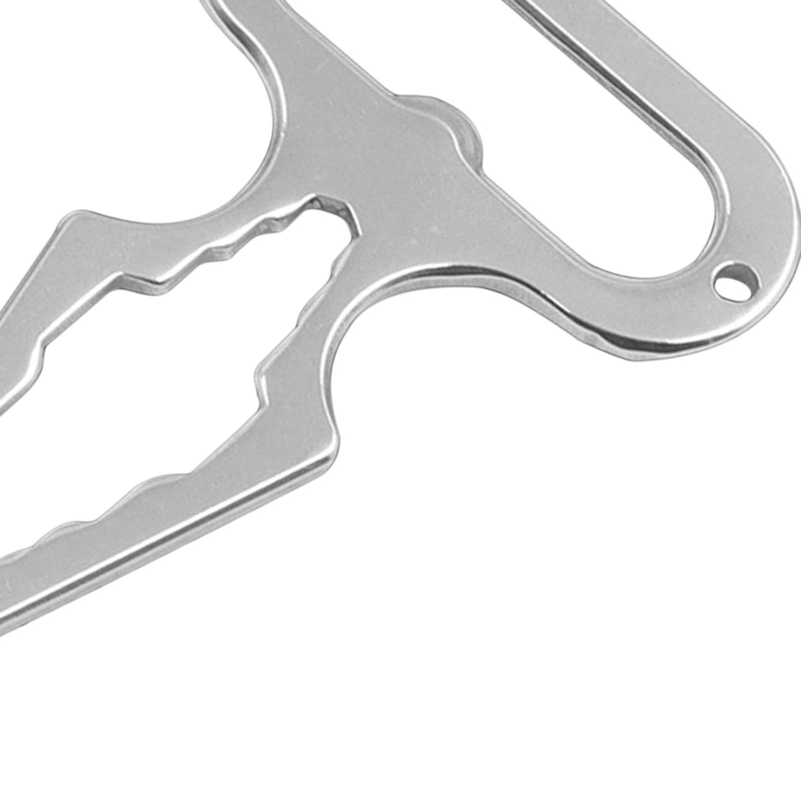 Mini Wrench Keychain Bottle Opener Screwdriver Outdoor Multifunctional Tools