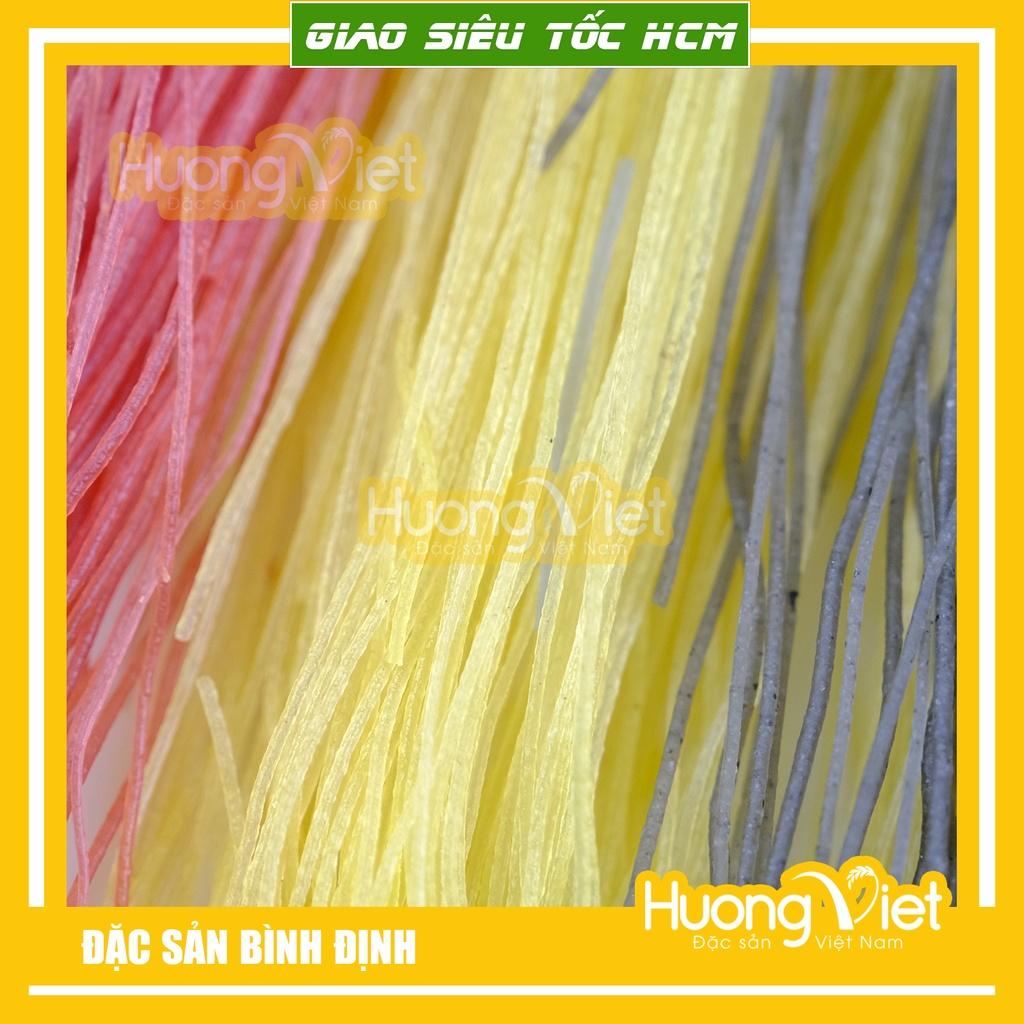 Bún gạo rau củ màu tự nhiên từ rau củ 300g, đặc sản bún gạo ngũ sắc Bình Định chay mặn đều dùng được gồm 5 loại rau củ