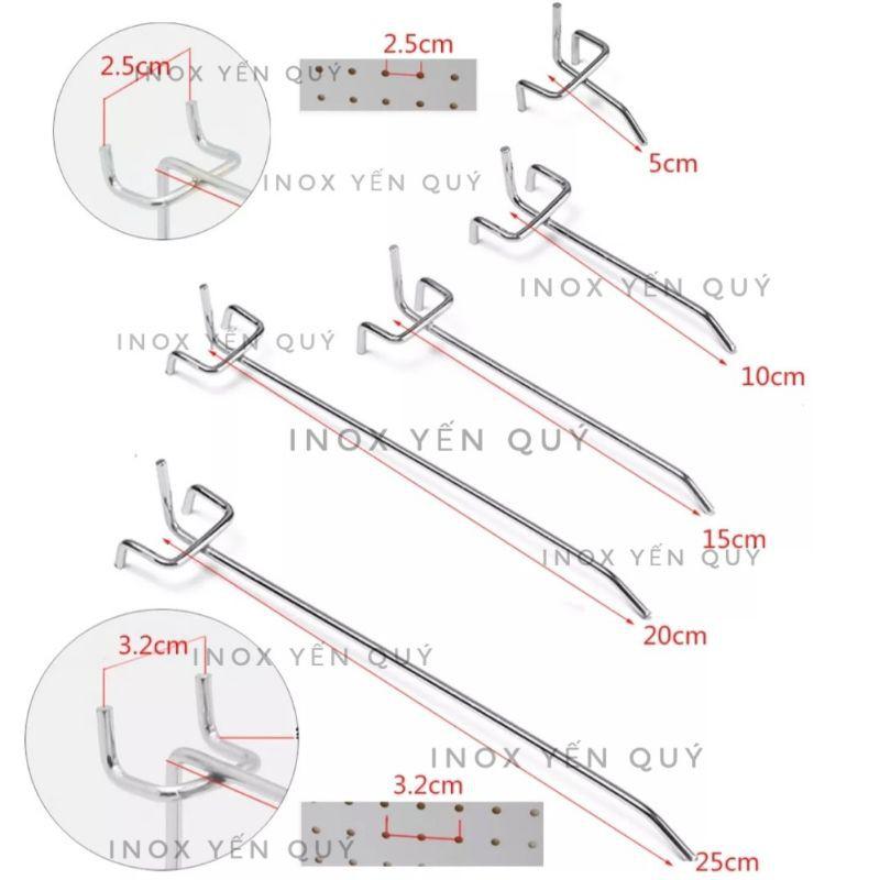 móc cài lưới lỗ tôn tròn 3 chân. cài lưới lỗ treo phụ kiện