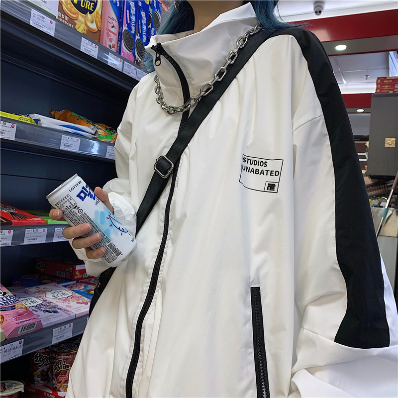 Áo khoác dù Nam Nữ Ulzzang, Áo Jacket Unisex form rộng Yinxx AK03