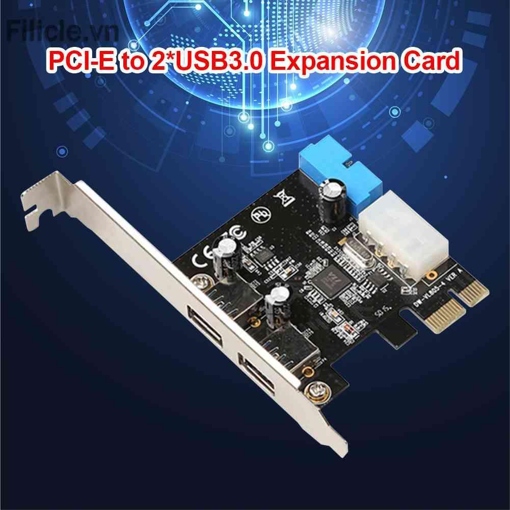 Thẻ Mở Rộng PCIE 2 Cổng USB 3.0 20Pin