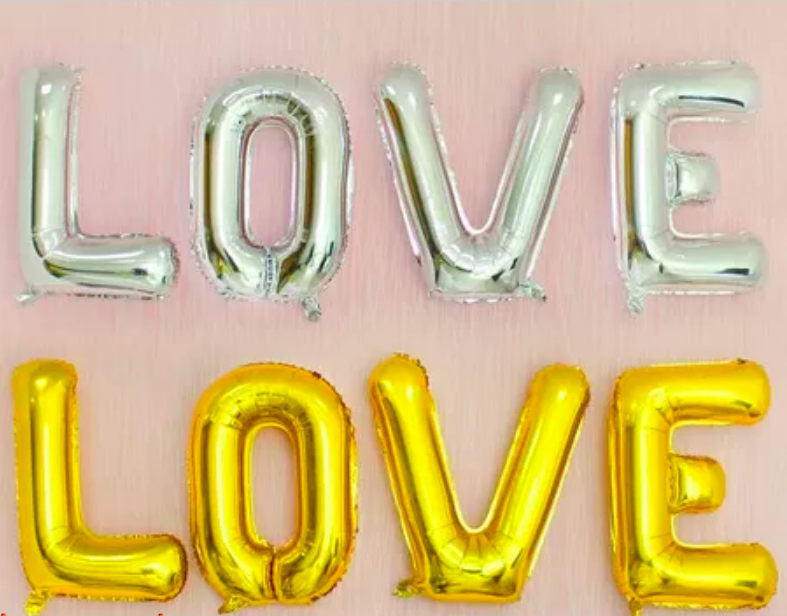 Bóng chữ LOVE cỡ đại 70cm trang trí phòng cưới cầu hôn tỏ tình