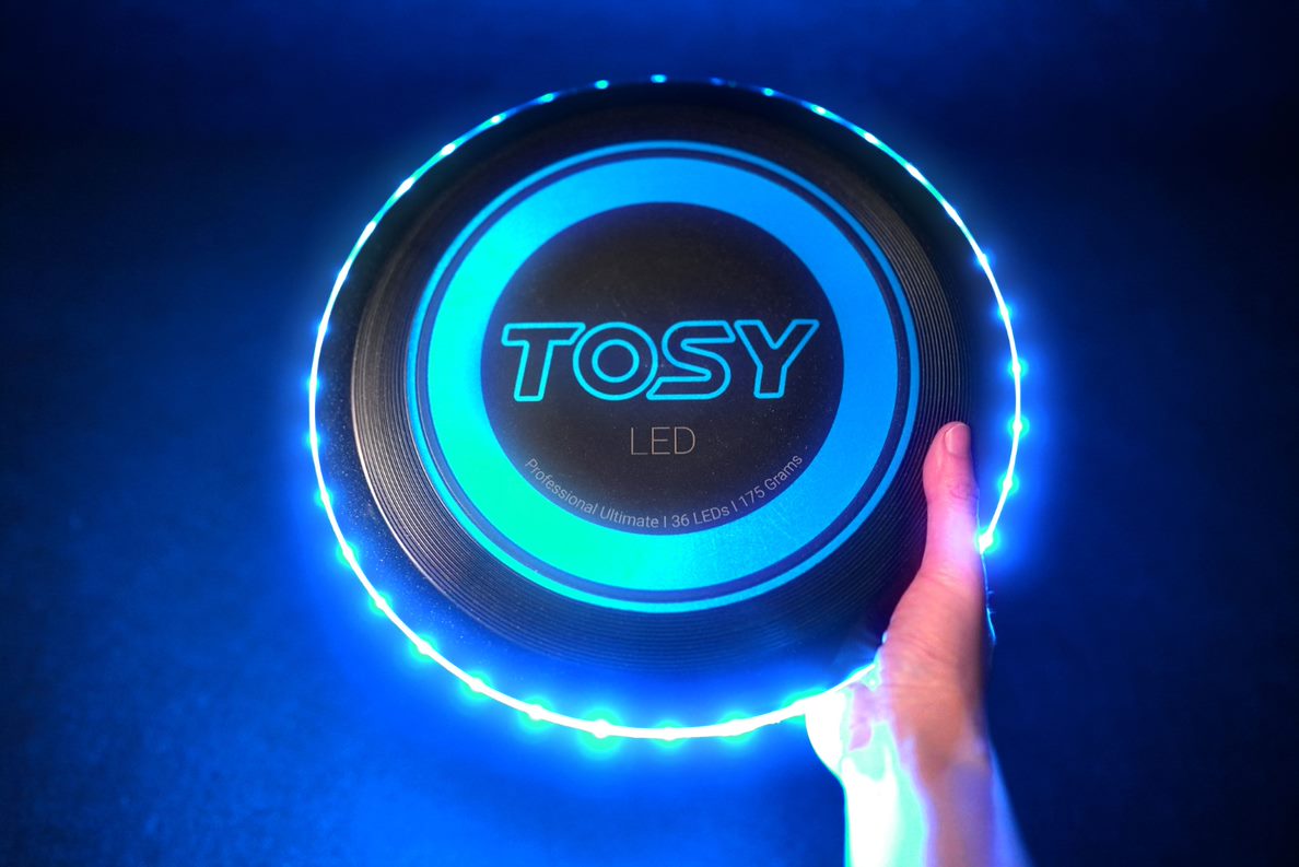 Đĩa ném TOSY Ultimate Disc - 36 LEDs Xanh dương