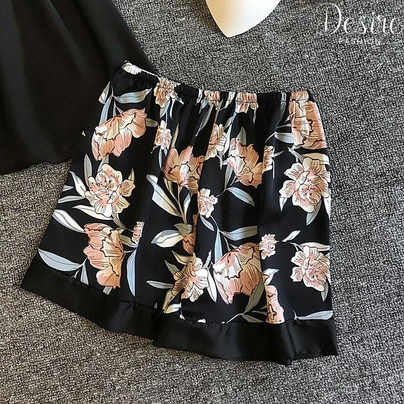 Đồ bộ hai dây lụa satin cao cấp loại 1 kèm mút ngực DBN-0018 ẢNH THẬT100%