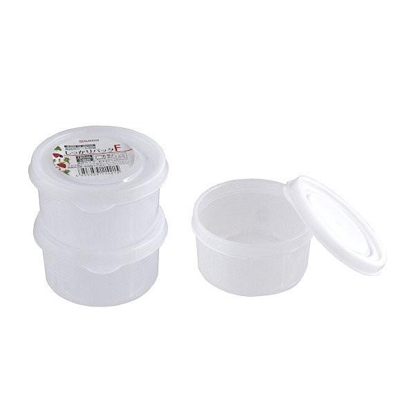 Set 3 hộp nhựa tròn nắp dẻo Nakaya 180ml Nội địa Nhật Bản