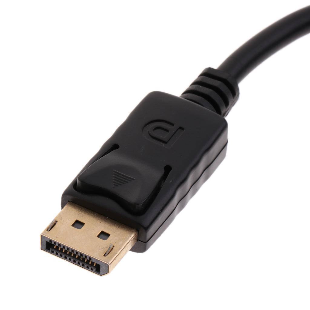 DP Displayport Male to HDMI Female Cable Converter Adapter for PC HP/DELL Black