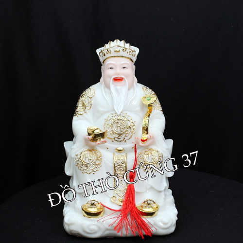 THẦN TÀI THỔ ĐỊA MÀU TRẮNG - BỘT ĐÁ CAO CẤP - HÀNG NHẬP KHẨU