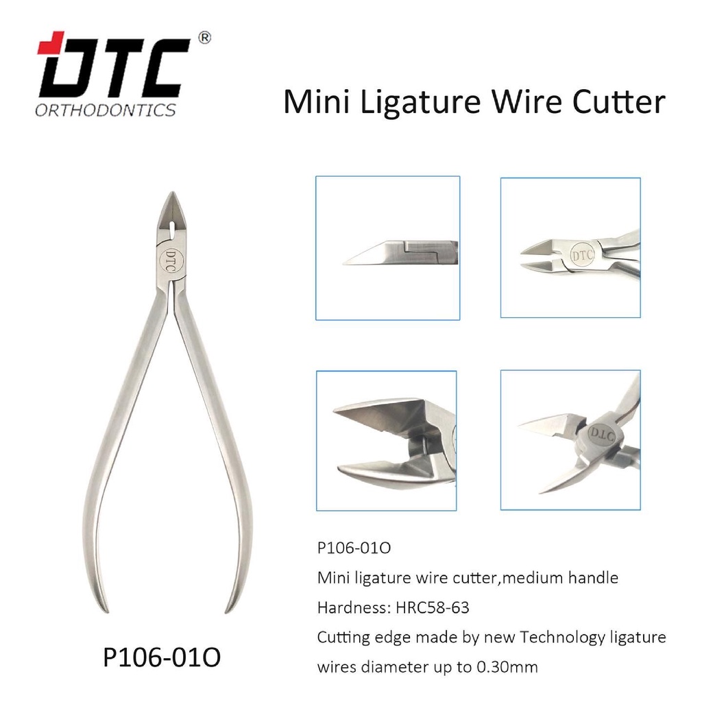Kềm cắt dây Medium Handles_DTC (Mini Light wire cutter medium handles)_Dùng trong nha khoa_Chỉnh nha [Chính hãng][Ảnh thật]