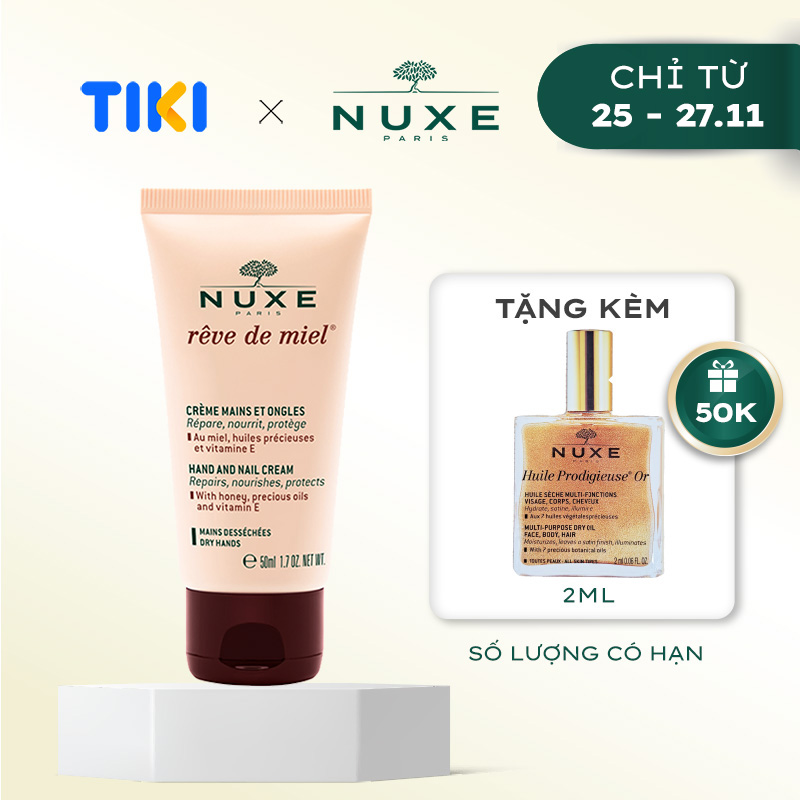 Kem dưỡng da tay và móng Nuxe Rêve de Miel® 50ml