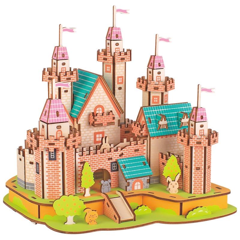 Đồ chơi lắp ráp gỗ 3D mô hình Paradise Castle