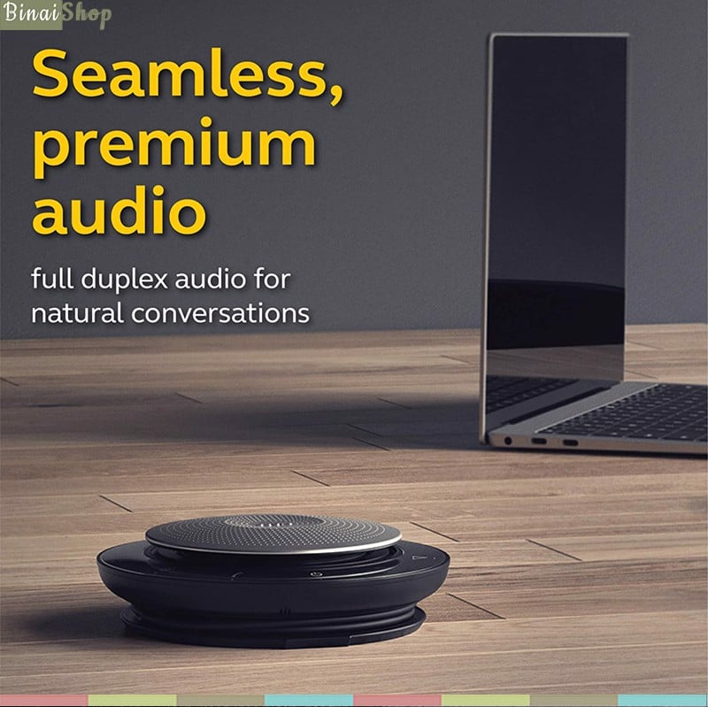 Jabra 750 MS - Micro Kèm Loa Hội Nghị Trực Tuyến Cho Nhóm 6 Người, Tích Hợp Microsoft Teams, Kết Nối Bluetooth Trong 30m- Hàng chính hãng