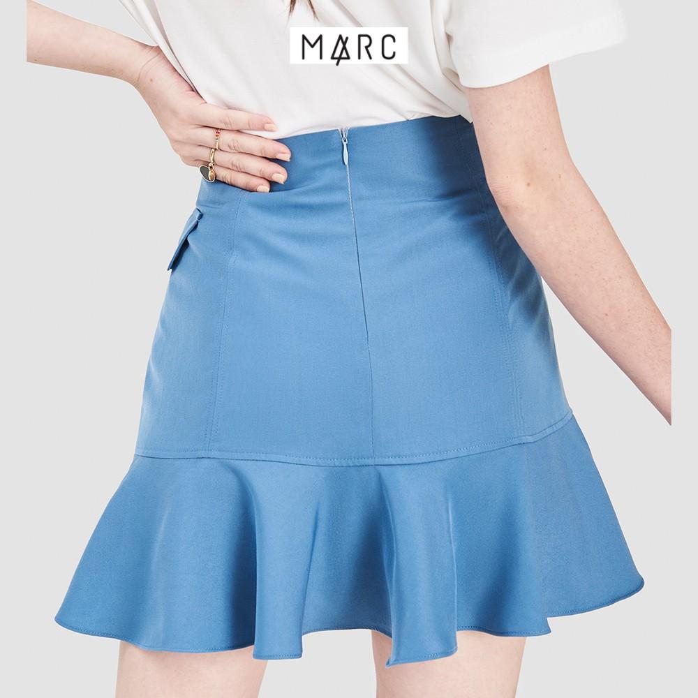 Váy nữ MARC FASHION mini hạ eo bèo nhấn nắp túi