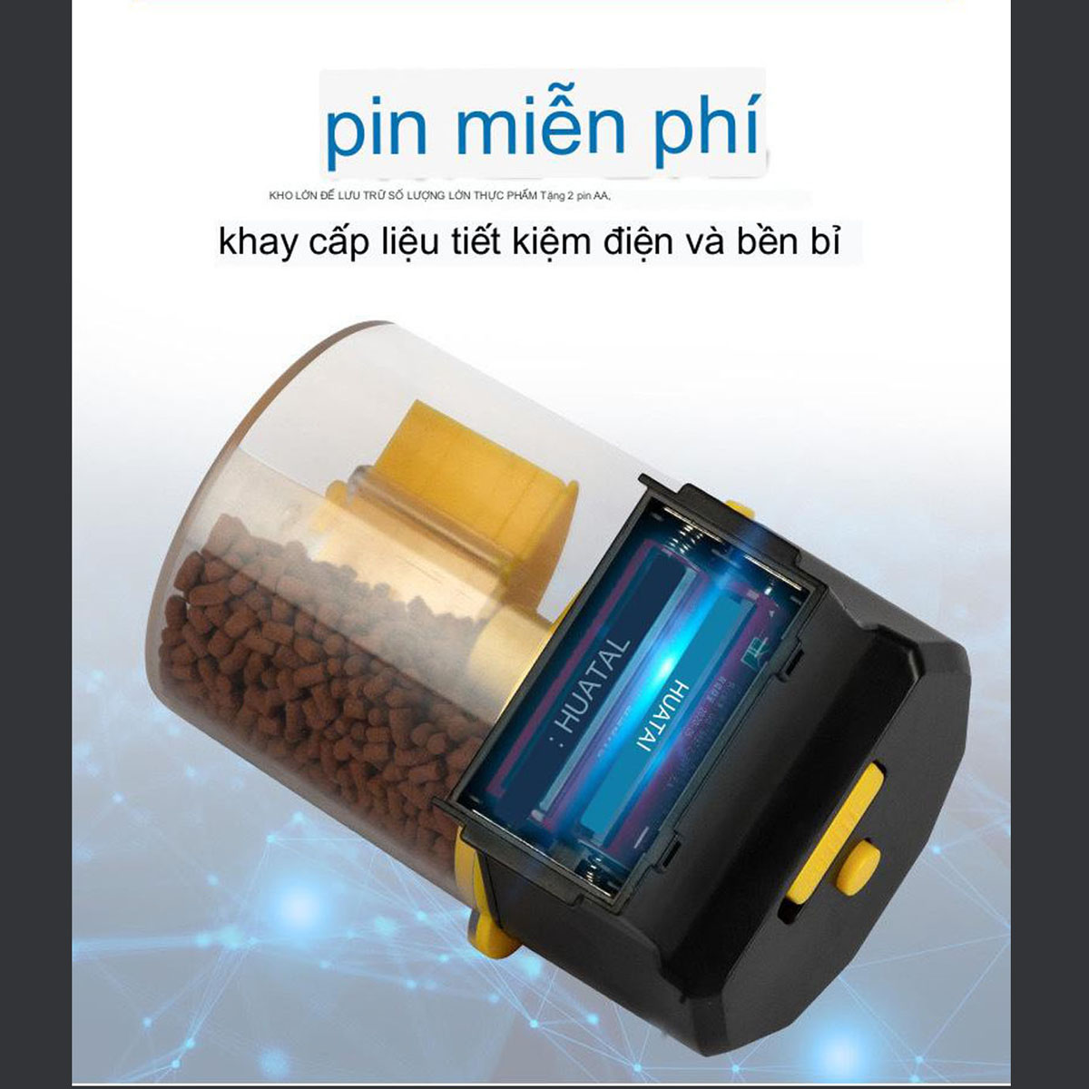 Máy Cho Cá Ăn Hẹn Giờ Tự Động 2 Chế Độ Tiện Dụng Cho Bể Cá Cảnh, Bể Thủy Sinh