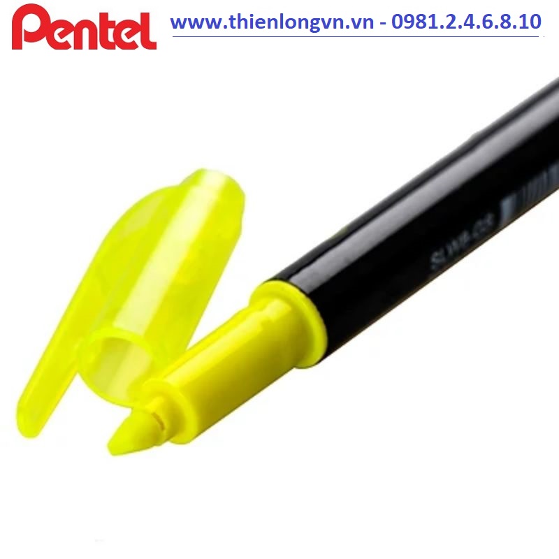 Bút nhớ dòng 2 đầu Pentel – SLW8 màu vàng - xanh biển