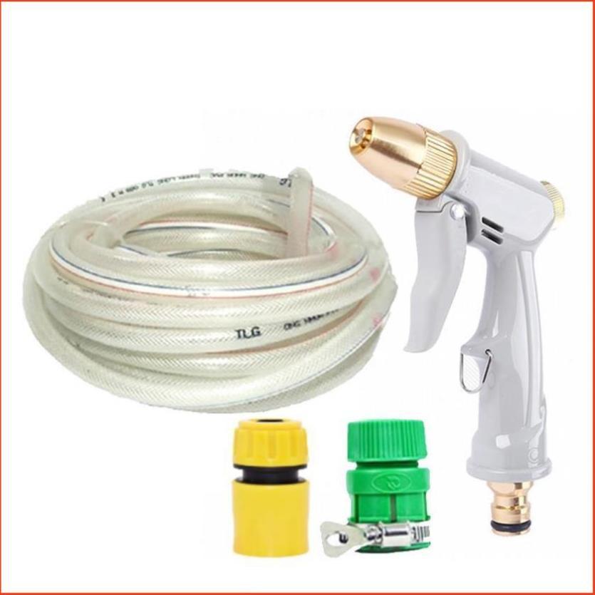 Bộ dây vòi xịt nước rửa xe, tưới cây tăng áp 3 lần, loại 20m 206846