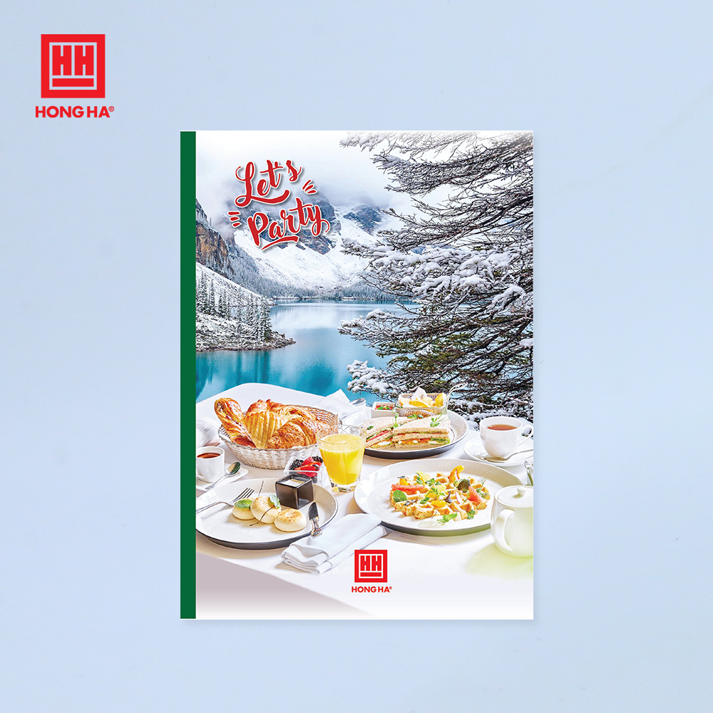 Vở kẻ ngang 200 trang Hồng Hà Let's Party 1426 - Giao màu ngẫu nhiên