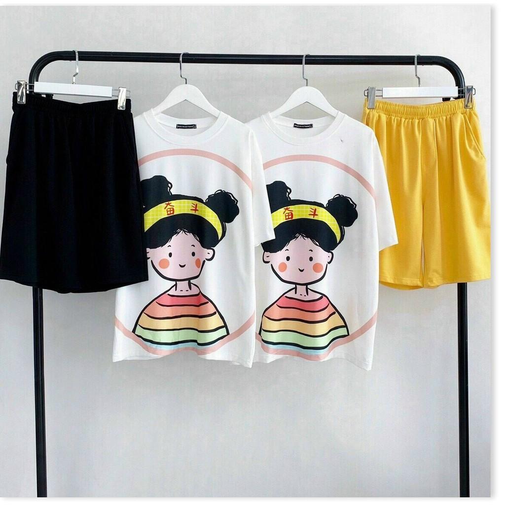 SET THUN NỮ COTTON,THIẾT KẾ HỌA TIẾT SIÊU DỄ THƯƠNG THỜI TRANG KING STORE