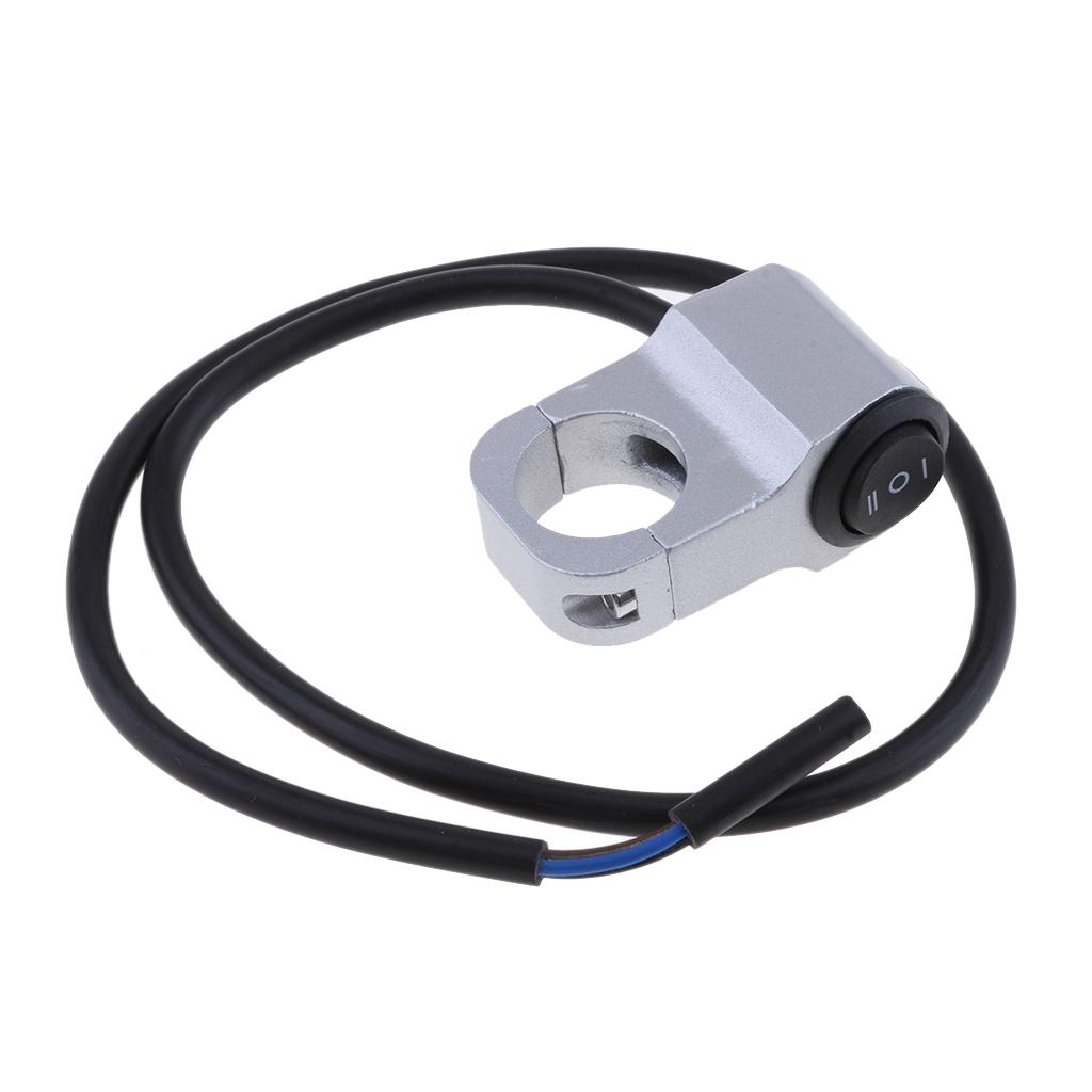 CNC Aluminium 7/8 "Công Tắc Bật / Tắt đèn Pha Tay Lái Xe Máy