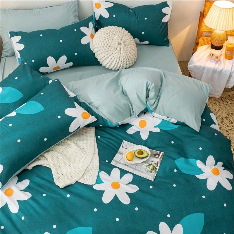 Bộ chăn ga Cotton Poly hoa bả cánh - Hàng nhập khẩu