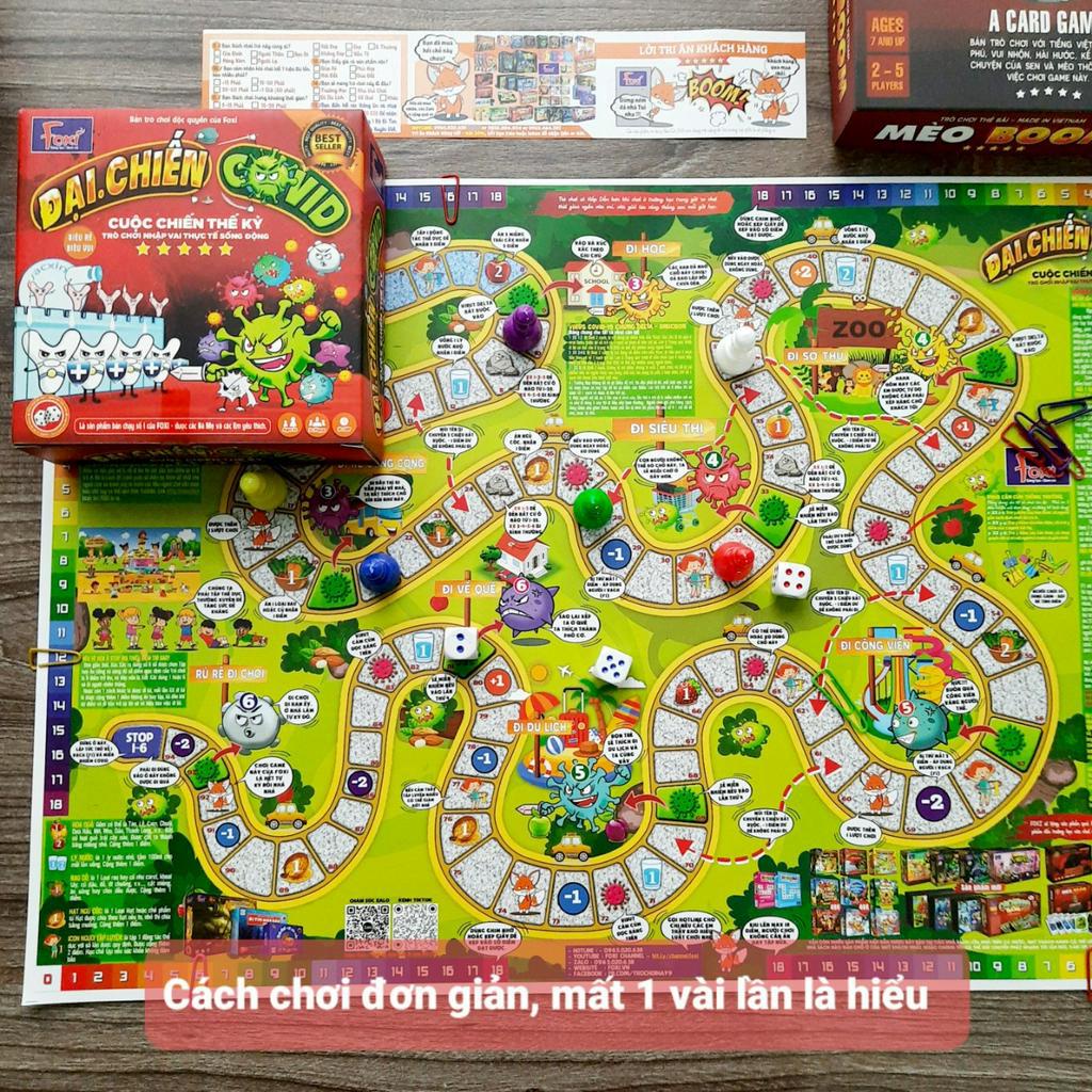 Đồ Chơi Board Game - Đại Chiến Covid - Foxi