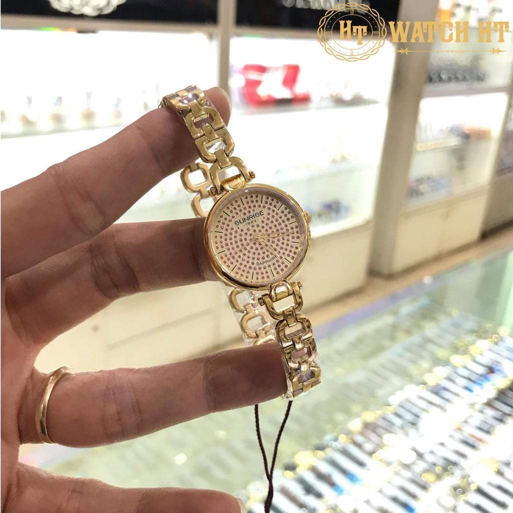 Đồng hồ nữ SUNRISE 9970SA full hộp chính hãng, kính Sapphire chống xước, chống nước