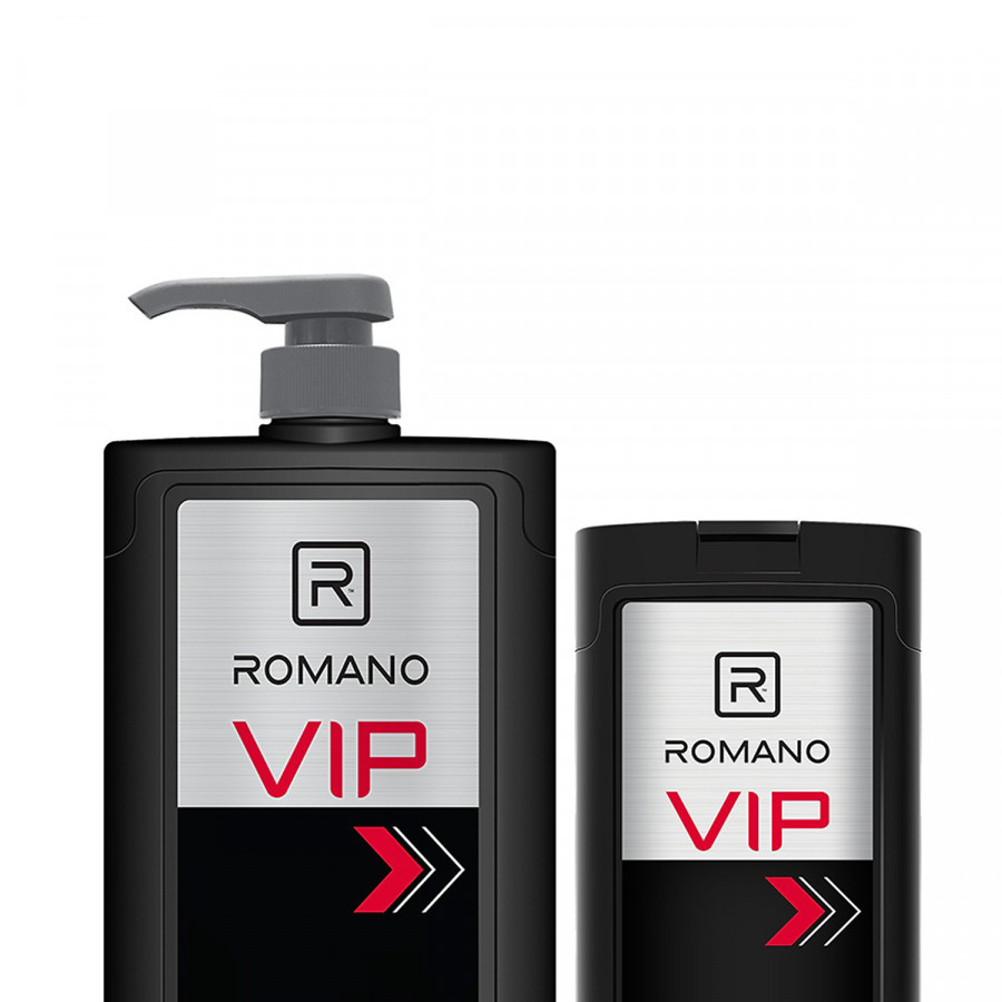 Combo: Sữa Tắm Romano VIP (650g) - Tặng Dầu Gội Romano VIP (150g)