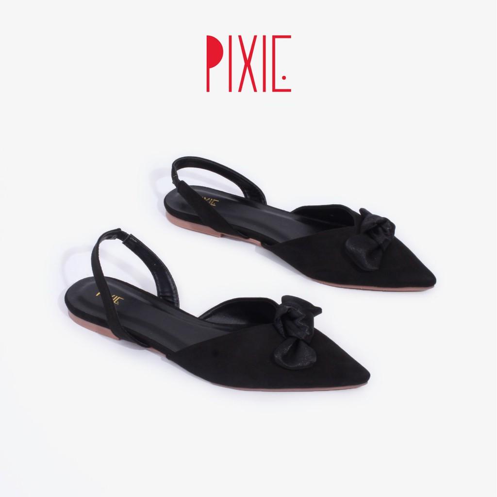 Giày Sục 1cm Nơ Lụa Pixie X756