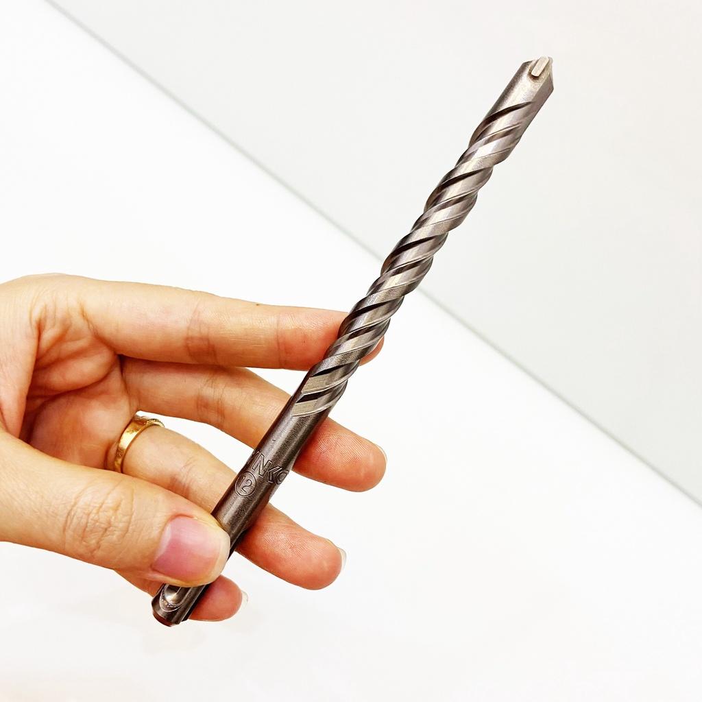 MŨI KHOAN BÊ TÔNG SDS ĐƯỜNG KÍNH PHI Ø12 DÀI 160MM ĐẦU DẸT KYNKO MKDBTSDSP-12160