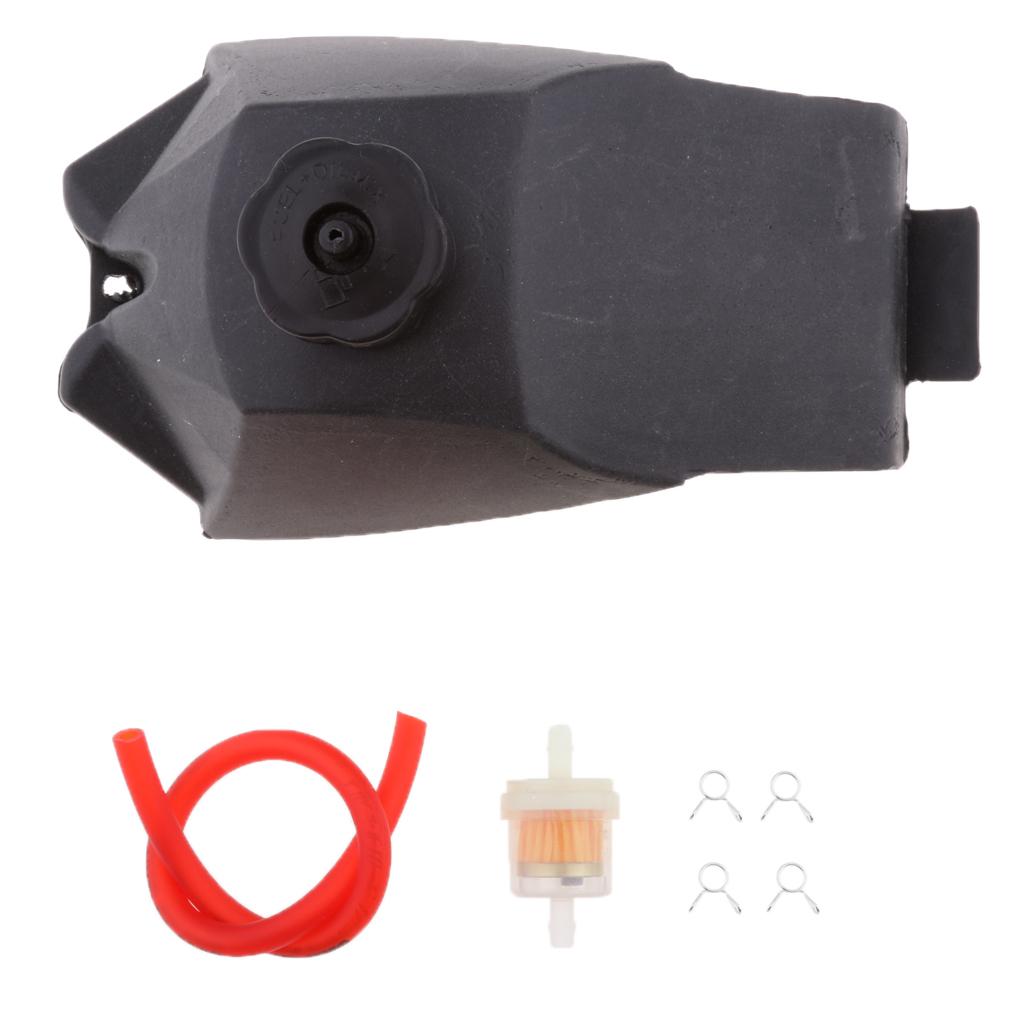 47cc 49cc 2 Stroke Gas Petrol Fuel Tank + Red Hose + Air Fuel Filter + Clips