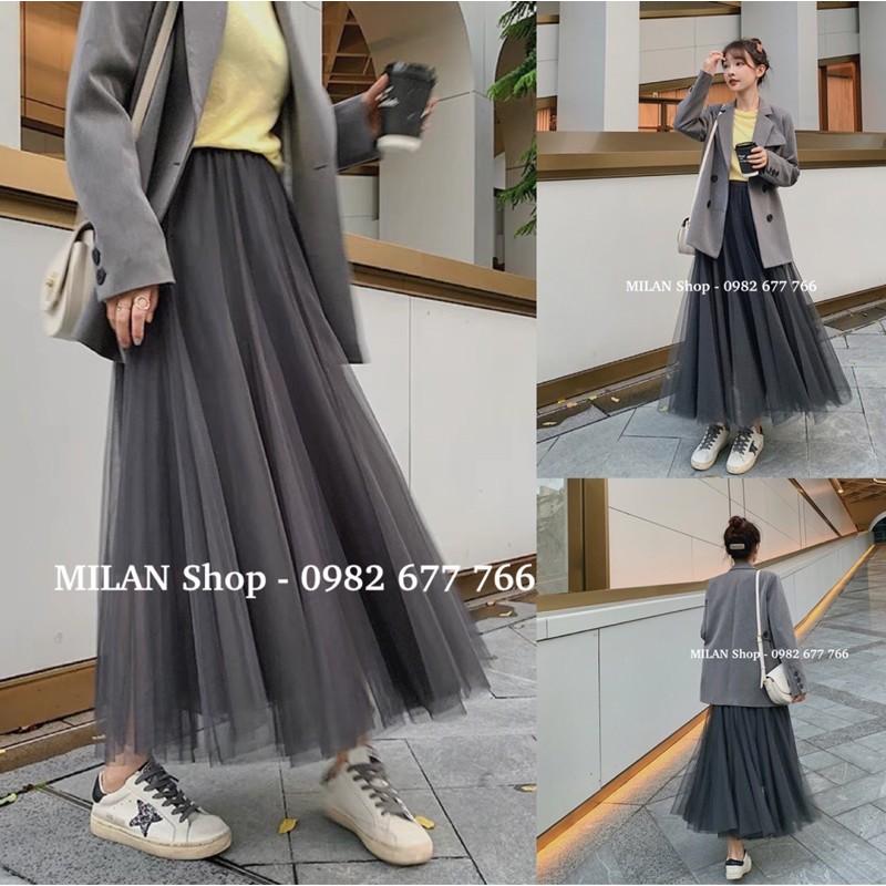 Chân váy công chúa dáng xoè dài 10 mảnh new