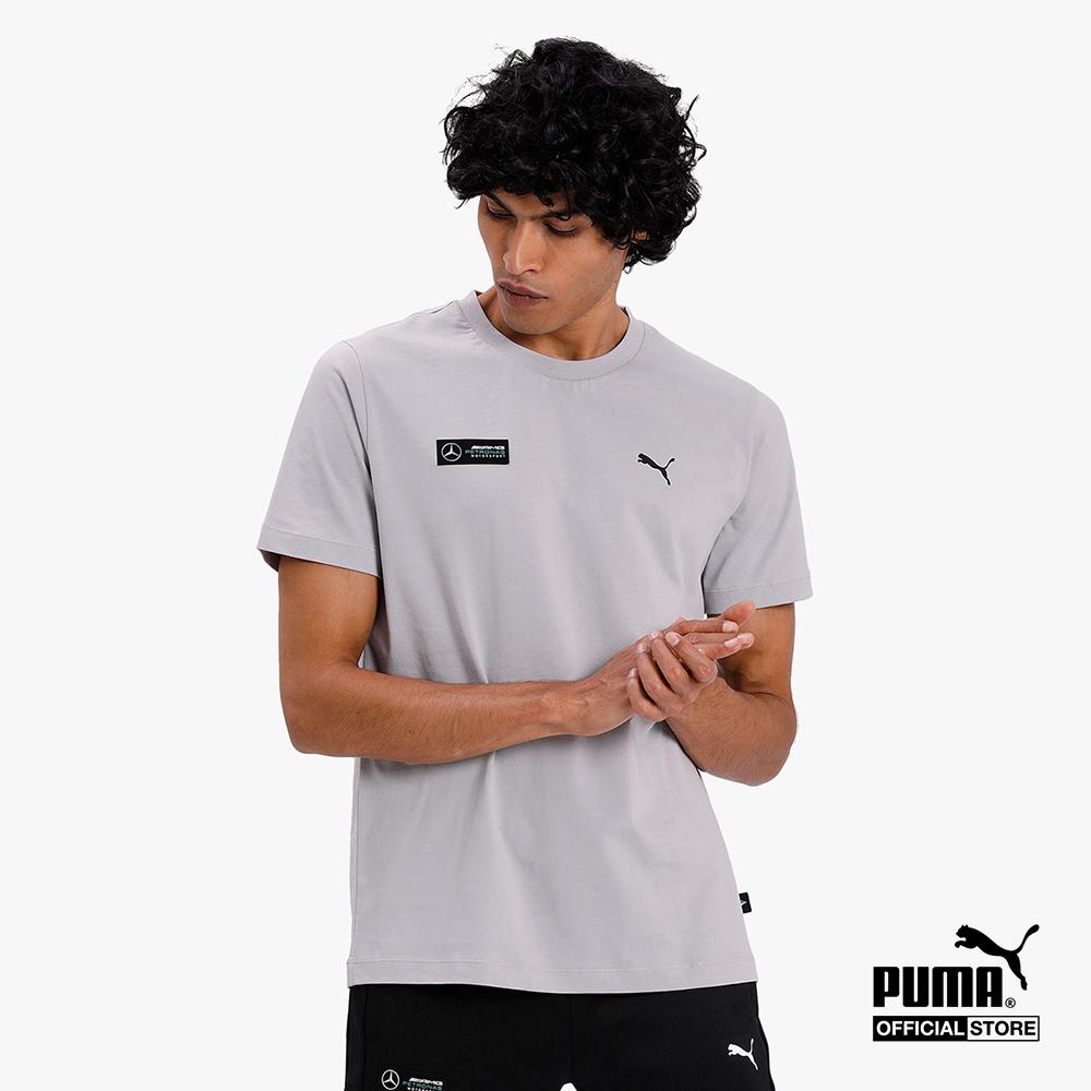 PUMA - Áo thun thể thao nam cổ tròn tay ngắn Mercedes Graphic 596184-04