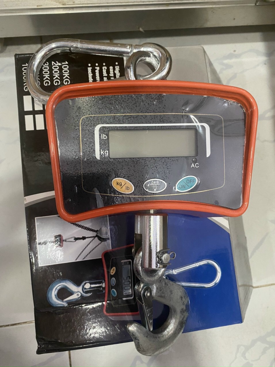 Cân treo móc cẩu điện tử OCS-HP500 Mức cân 500kg độ đọc 0.1Kg