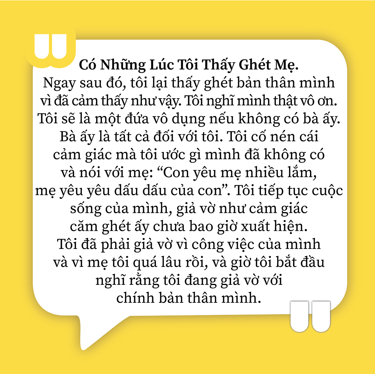 Lòng Tôi Nhẹ Khi Mẹ Rời Xa