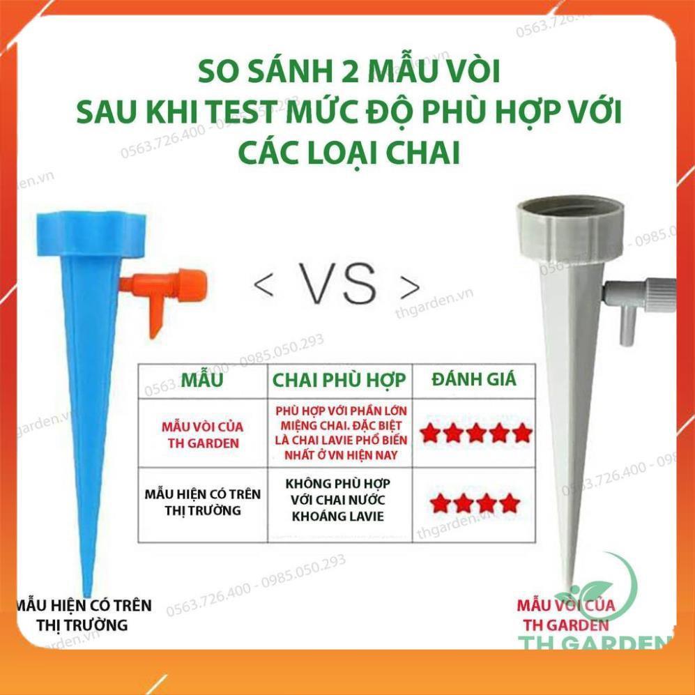 12 VÒI TƯỚI NƯỚC NHỎ GIỌT CHẢY CHẬM TỰ ĐỘNG - Lắp vừa nhiều mẫu chai 208801-1 (lavie, trà xanh 0 độ...)