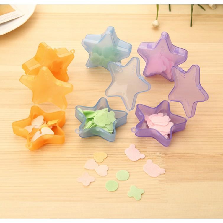 Xà phòng rửa tay dạng nén hộp hình ngôi sao