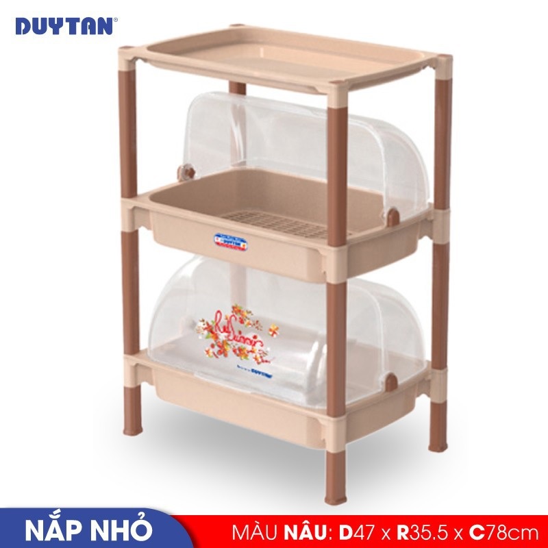 Kệ nắp nhỏ nhựa Duy Tân 2 ngăn  - 04090 - Giao màu ngẫu nhiên - Hàng chính hãng