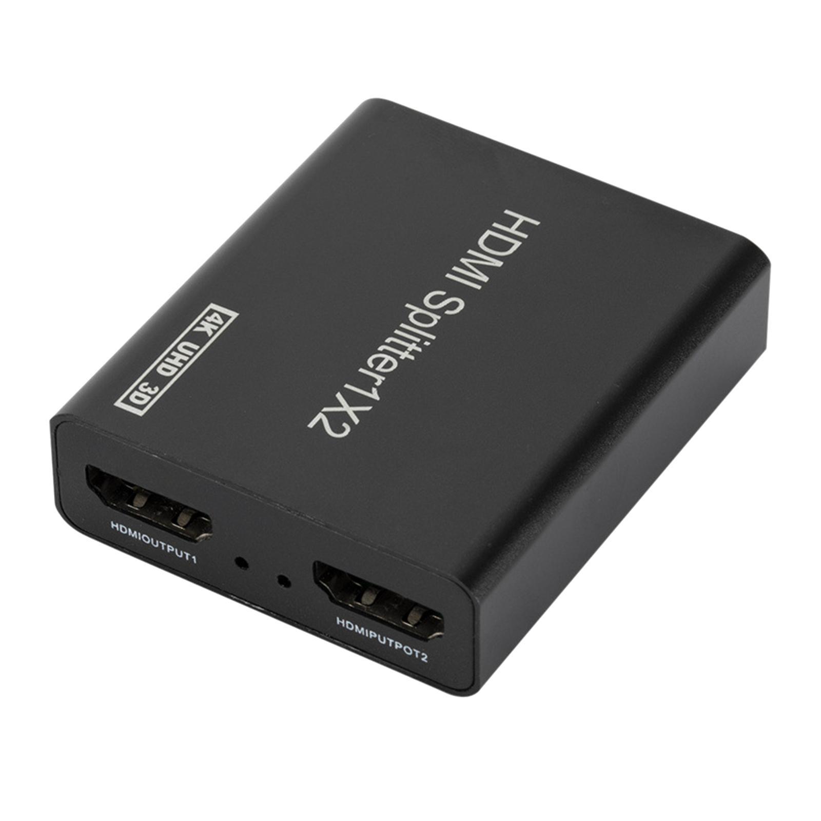 4K   Splitter 1x2 3D UHD   Switcher for Computers HDTV 2 Port Box