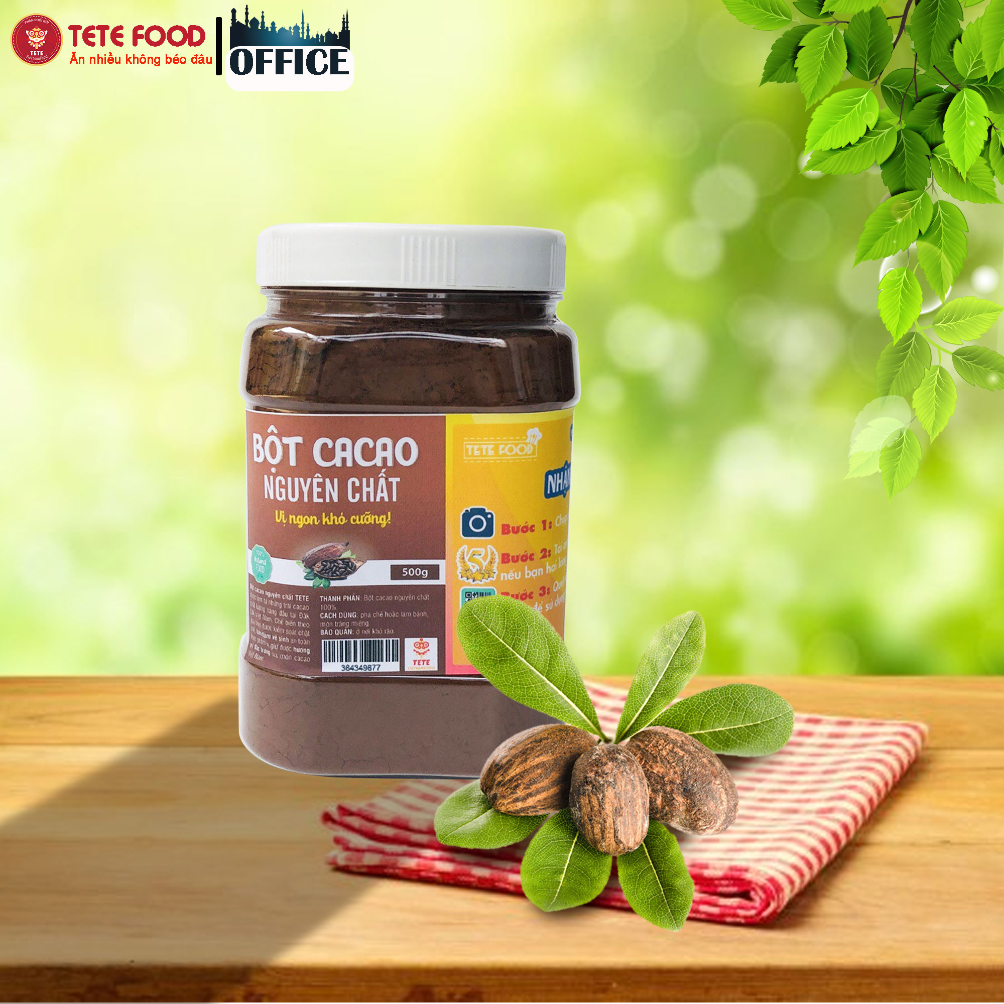 Bột CaCao TeTe Giúp Giảm Cân 500gram