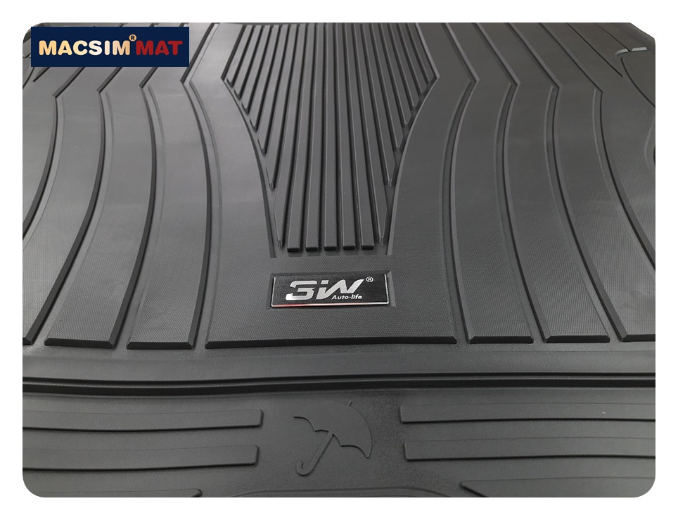 Thảm lót cốp xe ô tô Mercedes C 2022+ nhãn hiệu Macsim 3W chất liệu TPE cao cấp màu đen